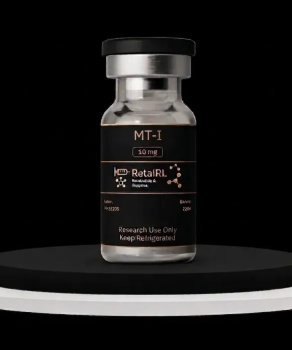 Melanotan I research peptide vial