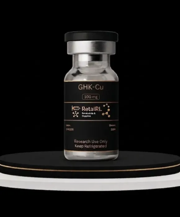 GHK-Cu copper peptide research vial